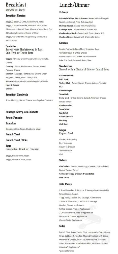 Granny Joe’s Ice Creamatorium menu 4